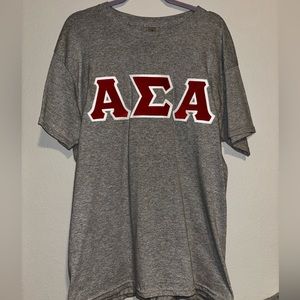 alpha sigma alpha hard letter t-shirt